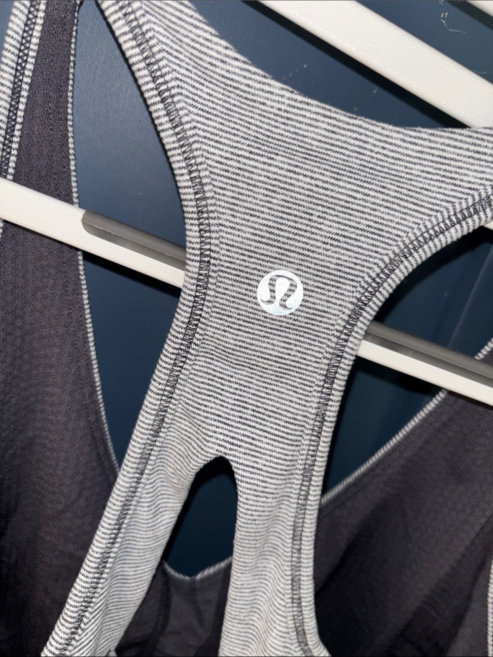 Lululemon Striped Grey Racerback Tank - Picture 2 of 6